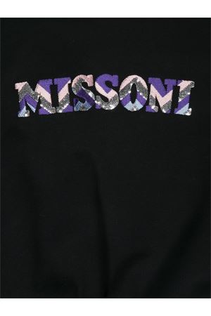 black cotton hoodie MISSONI KIDS | MV4A70F0061930